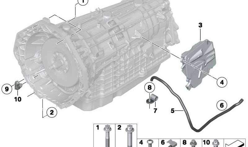 Módulo de bloqueo de estacionamiento OEM 24607597557 para BMW E72. Original BMW.