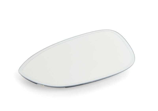 Cristal retrovisor izquierdo calefactable OEM 51168041953 para BMW Serie 1 E82, E88 {128i, 135i, 135is, M Coupé}. Compatible con modelos de 2007 a 2013. Original BMW.