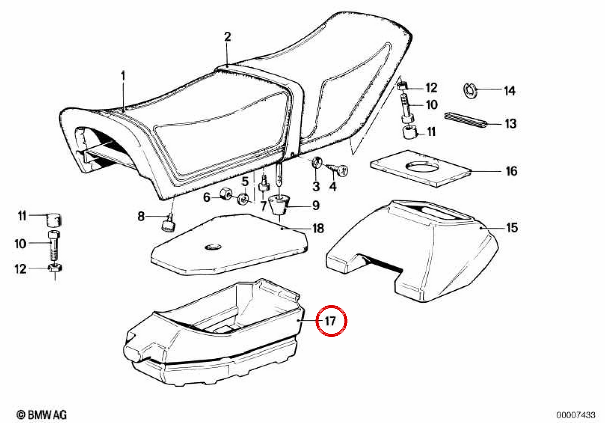 OEM Toolbox 52531242167 für BMW E12, E21, E23, E24, E28, E30. Original BMW.