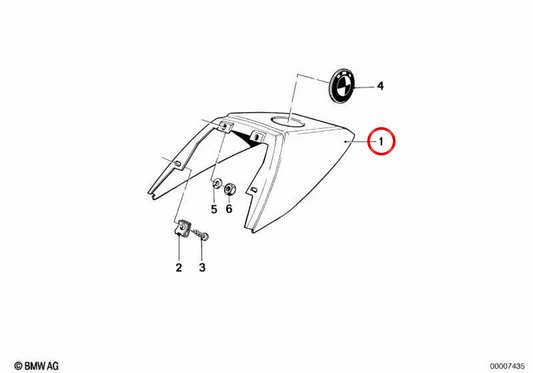 OM 52531242360 pare-chocs arrière pour BMW E30. BMW d'origine.