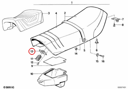 OEM Roscada Plate 52532302081 pour BMW E30, E31, E32, E34, E36, Z1. BMW d'origine.