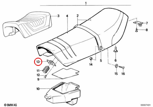OEM Roscada Plate 52532302081 pour BMW E30, E31, E32, E34, E36, Z1. BMW d'origine.