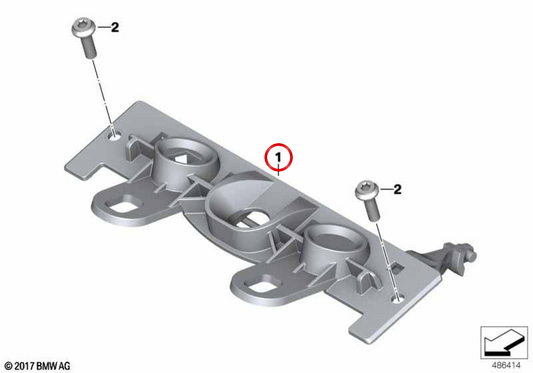 Intertravamento de banco de assento OEM 52538564853 para BMW Motorrad F750GS, F850GS, F850GS Adventure... e muito mais. Originais BMW Motorrad.