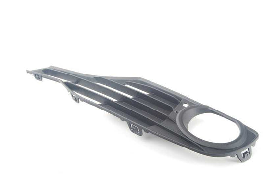 Rejilla delantera izquierda parcialmente abierta OEM 51117281917 para BMW F30 y F31. Original BMW.