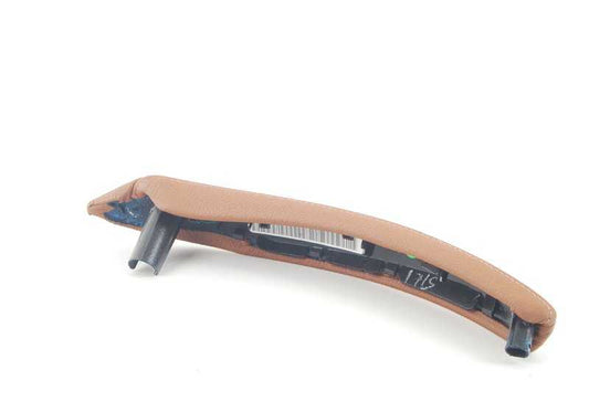 Embellecedor interior tirador puerta derecha OEM 51416970174 para BMW X5 E70, E70N y BMW X6 E71, E72. Color marrón silla de montar. Original BMW.