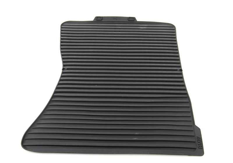 Alfombrillas de goma delanteras antracita OEM 51472231953 para BMW X5 E70, X5 E70 LCI, X6 E71. Original BMW.