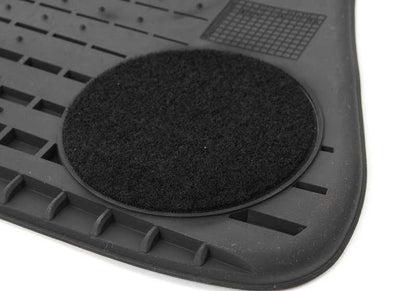 Alfombrillas de goma delanteras antracita OEM 51472231953 para BMW X5 E70, X5 E70 LCI, X6 E71. Original BMW.