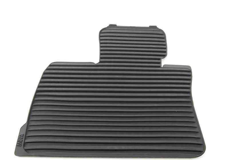 Alfombrillas de goma delanteras antracita OEM 51472231953 para BMW X5 E70, X5 E70 LCI, X6 E71. Original BMW.