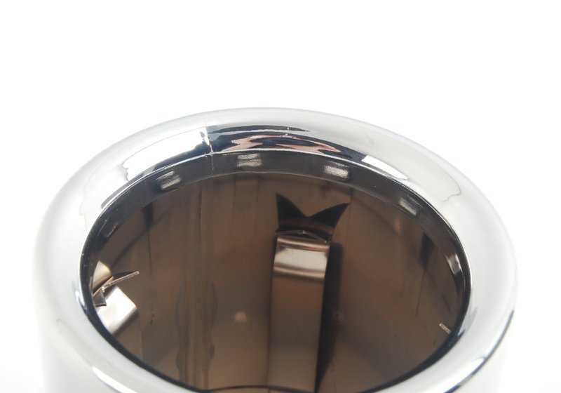 Cola de escape cromada redonda OEM 18307610637 para BMW F20, F20N, F21, F21N, F22, F23, F30, F30N, F31, F31N, F34, F35, F35N, F32, F33, F36 con paquete M. Original BMW.