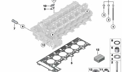 Juego de tornillos de culata OEM 11127548799 para BMW E81, E82, E87, E87N, E88, E90, E90N, E91, E91N, E92, E92N, E93, E93N, E60, E60N, E61, E61N, F10, F11, F18, F18N, E63, E63N, E64, E64N, E65, E66, F01, F01N, F02, F02N, E84, E83N, F25, E70, E85, E86