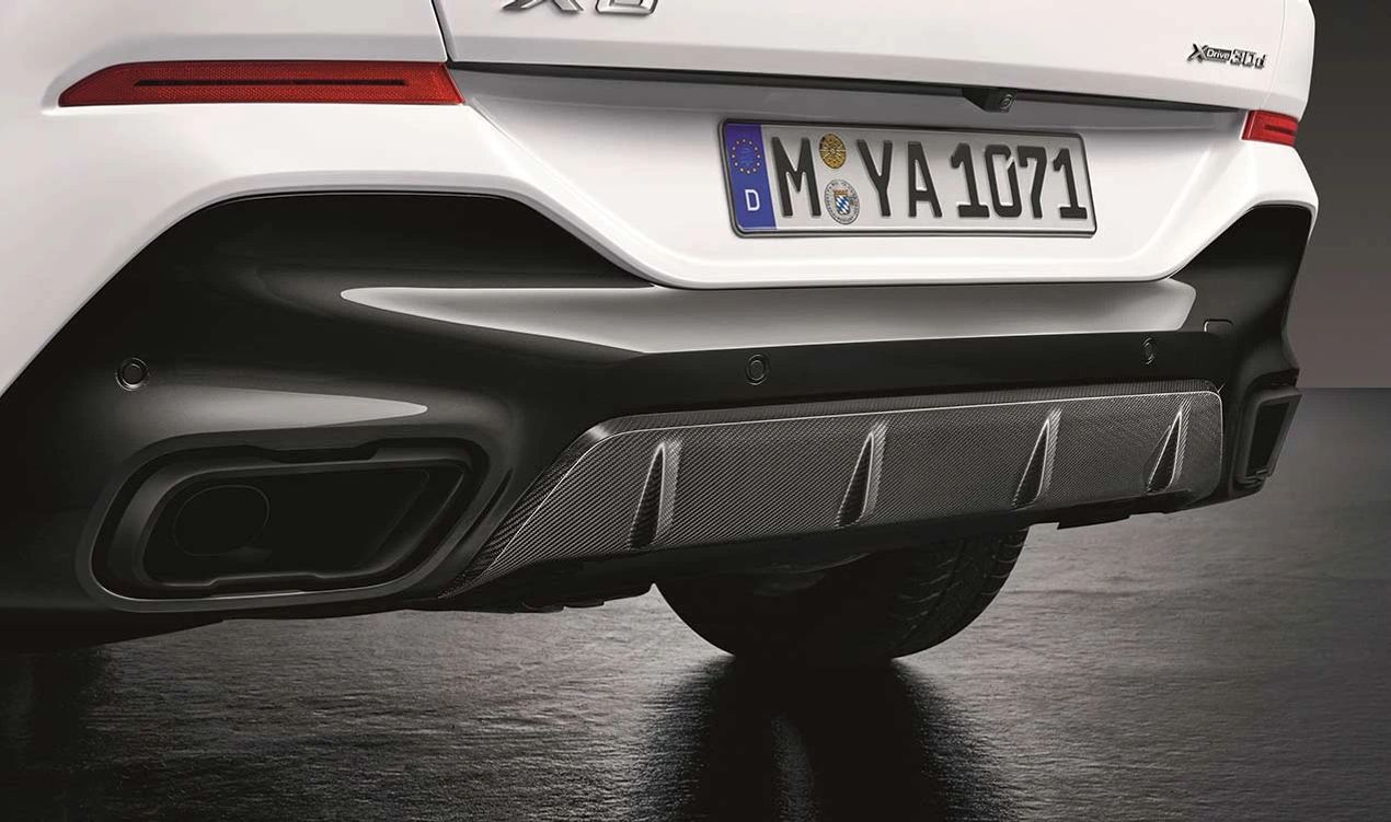 M Performance Rear Diffuser for BMW F95, F96 (OEM 51125A130B0). Original BMW