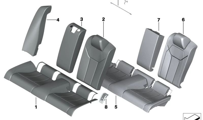 Danke für die Infos! 😊 O produto scheint ein originaler **BMW Leder-Sitzbezug** na cor *Silverstone* zu sein – speziell für das **BMW 4er Coupé (G82, G82N)** gedacht. Aqui estão os dados mais importantes para o Überblick:

---

### 🪑 *
