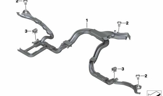 OEM 12518404154 Motorkabelkanal für BMW Motorrad R1200GS, R1200R, R1200RS, R1200RT, R Ninenet, HP2, R1200S, Megamoto, R1150GS, R1150R, R1150RT. Originaler BMW Motorrad.