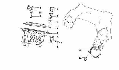 Tornillo alomado para chapa ST4,2X9,5-Z1 OEM 07119907812 para motos BMW R 80 GS, R 100 GS, K 75, K 100, K 1100... y más. Original BMW Motorrad.