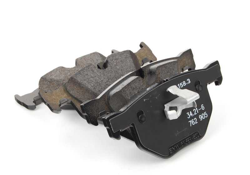 Pílulas de freio ajustadas com sensor de desgaste para BMW E60, E60N, E61, E61N, E63, E63N, E64, E64N (OEM 34212339290). BMW original.