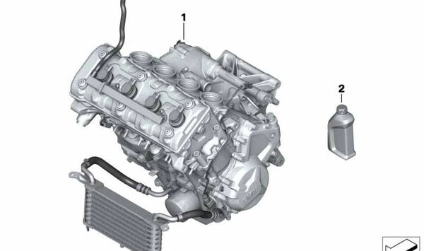 Motor completo OEM 11008560352 para BMW Motorrad S 1000 R (SK47, 2016-2020). Motor original BMW Motorrad. Repuesto nuevo y original, ideal para reemplazar el motor de fábrica.