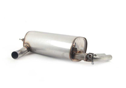 Silencioso trasero con válvula de escape OEM 18307645938 para BMW F30 328i {3er F30 328i: 3A51, 3A52, 3A53, 3A56, 3A57, 3A58, 3A59, 3A60, 3A61, 3A62}. Original BMW.