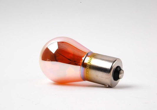 Bombilla intermitente plateada 12V 21W OEM 63217160897 para BMW {E81,E82,E87,E88,F45,F46,E46,E90,E91,E92,E93,E60,E61,E63,E64,E38,E65,E66,E83,F25,F26,E53,E85,E86} y MINI {R50,R53,R56,R52,R57,R55}. Original BMW y MINI.
