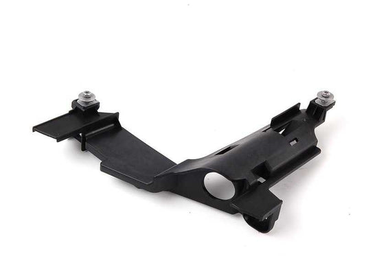 Soporte izquierdo de faro delantero OEM 63128380187 para BMW E46. Compatible con versiones de faros halógenos y de xenón. Original BMW.