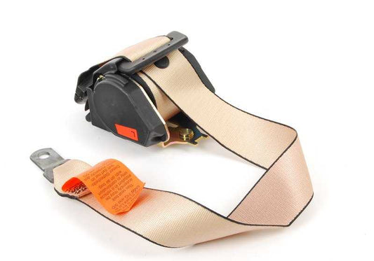 Front left seat belt with force limiter OEM 72118198567 for BMW E39, E38. Original BMW.