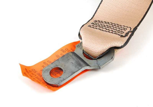 Front left seat belt with force limiter OEM 72118198567 for BMW E39, E38. Original BMW.