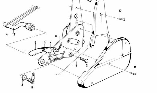 Innenarchitektur -Sitzzubehör für BMW 5 E12 E12, E28, 7 E23 (OEM 52101841425). Original BMW