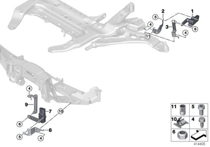 Remache tuerca de cabeza avellanada M6 OEM 07146953045 para MINI R56, F55, F56, F57, Clubman F54, Countryman F60... y más. Original MINI.