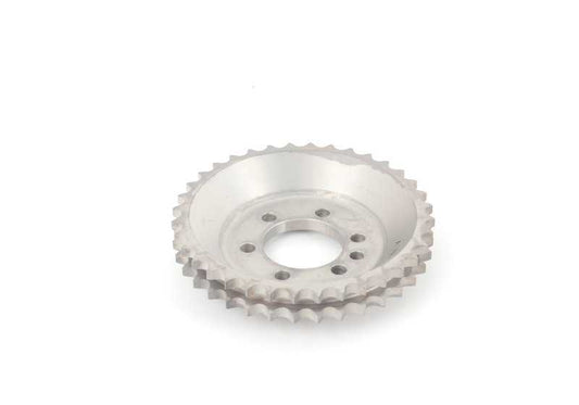 Piñón de escape de árbol de levas OEM 11311312535 para BMW E30. Repuesto original BMW.