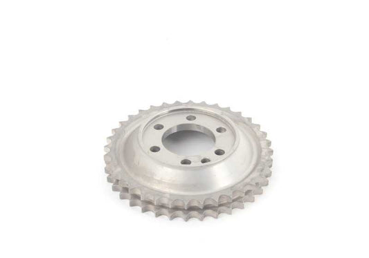 Piñón de escape de árbol de levas OEM 11311312535 para BMW E30. Repuesto original BMW.