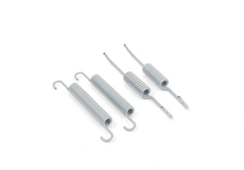 Kit de reparación zapatas freno OEM 34212213314 para BMW E60, E61, E63, E64, E53. Compatible con todos los motores y transmisiones indicados. Repuesto original BMW.