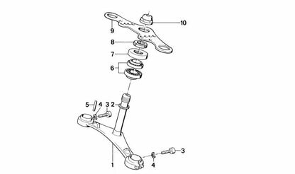 Tuerca hexagonal OEM 31421242262 para BMW E21, E23, E24, E28, E30. Original BMW.