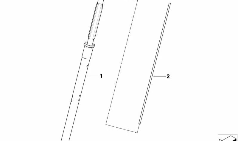 Amortecedor dianteiro OEM 31427724773 para motocicletas BMW G 450 X (K16). Originais BMW Motorrad.