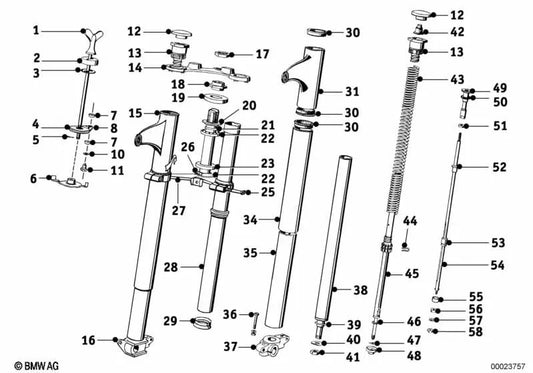 Anneau en caoutchouc pour BMW plusieurs modèles / séries (OEM 31410028485). BMW d'origine
