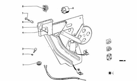 OEM -Gummiverbindung 51367740107 für BMW E81, E82, E87, E88, E90, E91, E92, E93. Original BMW. Originaler Ersatz für Heckscheibenführer.