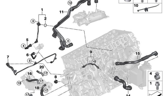 Crankshand Box -Scch. Original BMW