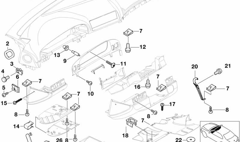 Amortiguador para compartimento abatible OEM 51458160439 para BMW E39, E38. Original BMW.