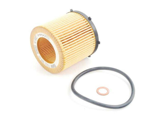 Elemento de filtro de óleo OEM 11427634292 para BMW 5' F10, F11, X1 E84, X3 F25. BMW genuíno.