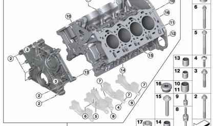 Distanciador OEM 11117568242 para BMW F07, F10, F11, F90, G30, F06, F12, F13, F01, F02, F04, G11, G12, F91, F92, F93, G14, G15, G16, E70, F15, G05, F85, E71, E72, F16, G06, F86, G07. Original BMW.
