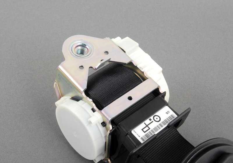 Front right upper seat belt with load limiter for BMW 3 Series E92, E92N (OEM 72119114284). Original BMW.