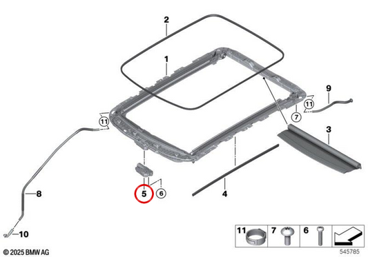 Store de protection solaire OEM 54105A73757 pour MINI Cooper J01, Aceman J05. MINI d'origine.