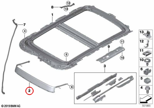 OEM Front Windshield 54107379617 for MINI F56, F55, Clubman F54, Countryman F60... and more. Original MINI.