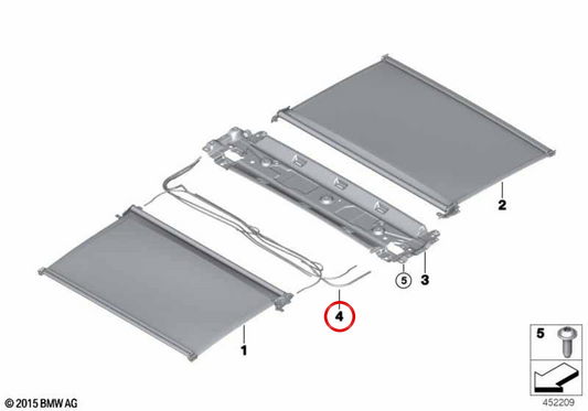 Câble de transmission OEM 54107427811 pour BMW G12. BMW d'origine.