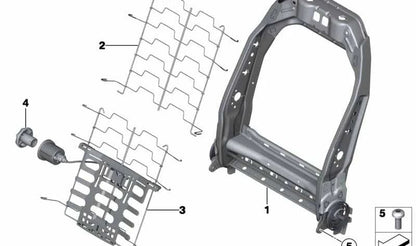 Apoyo lumbar izquierdo OEM 52109809395 para MINI Countryman R60, Cooper, Cooper D. Original MINI.