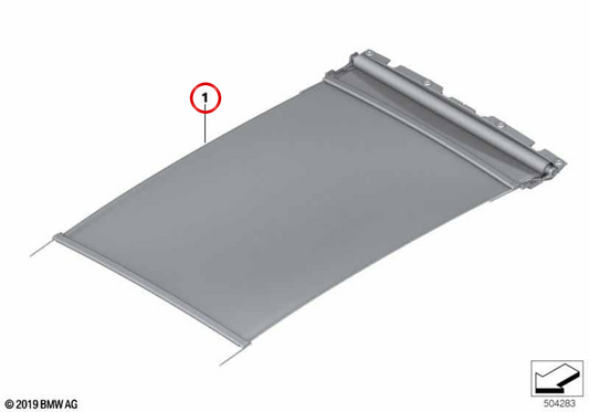 Rollo de Alcantara OEM 54109465474 para BMW G06, F96. Original BMW.