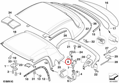 Torx OEM 54218410547 Vite per BMW E36 e Z3. BMW originale.
