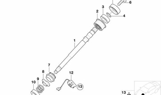 Soporte sensor ángulo dirección OEM 32311095630 para BMW Z3 (E36) todos los modelos compatibles. Original BMW.