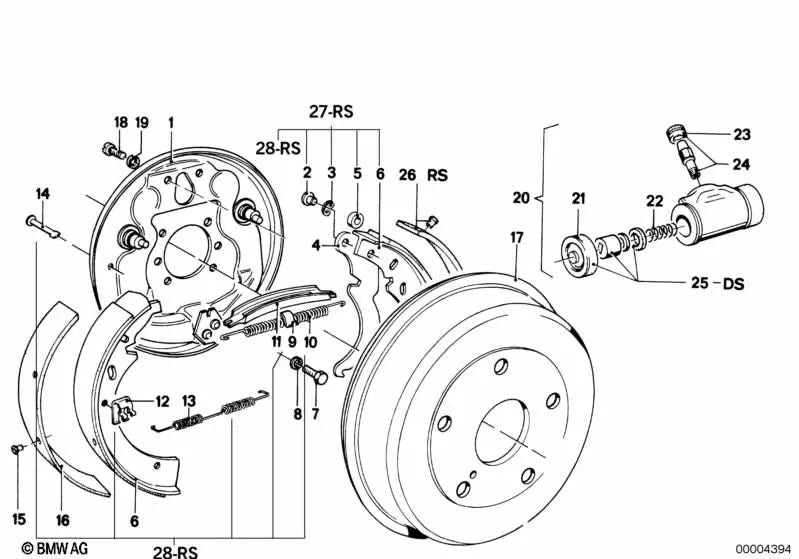 Zugfeder for BMW 3 Series E21, 5 Series E12 (OEM 34213660185). Genuine BMW