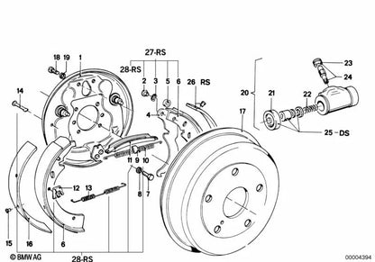 Zugfeder for BMW 3 Series E21, 5 Series E12 (OEM 34213660185). Genuine BMW
