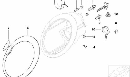 Tubo de ventilación OEM 63126917841 para MINI R50, R52, R53. Pieza original MINI. Apto para modelos Cooper y One con motor W10 y producción entre 2001 y 2006.