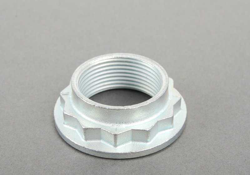 Tuerca estriada M27x1,5 OEM 24207588761 para BMW E81, E82, E87, E88, E90, E91, E92, E93, E60, E61, E63, E64, E65, E66, F01, F02, E84, E85, E86, E89. Original BMW.